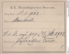 Etiketten zu Muskovit (NHMW-MIN-Ad962)
